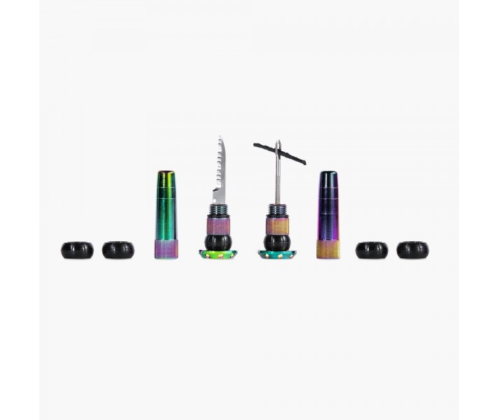 Kit Mechas Muc-Of Reparacion Tubeless Para Manillar Arcoiris