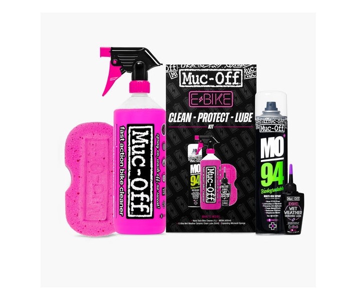 Kit Muc-Off Limpieza/Proteccion/Lubricante Para E-Bike