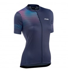 Maillot Northwave Origin Mujer Negro-Iridescente