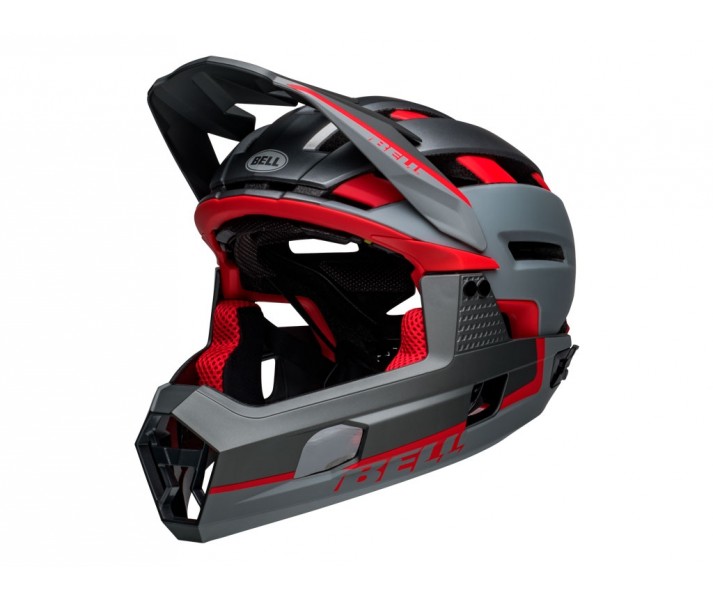 Casco Bell Super Air R Spherical Rojo/Gris Mate