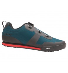 Zapatillas Giro TRACKER Azul Grisáceo/Rojo