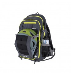 Mochila E-Bike XLC 28L Con Ranura Para Bateria Negro/Amarillo