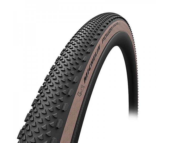 Cubierta Michelin Power Gravel 700X47C Competition Line Tubeless Ready Plegable Negro/Marron 47-622