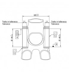 Cartucho Pedalier Miche Evo Max 68x46 BB30 PF 24mm