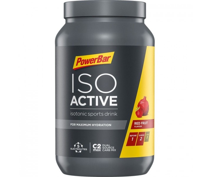 Bebida Isotónica Powerbar Isoactive sabor Frutos Rojos 1320 gr.