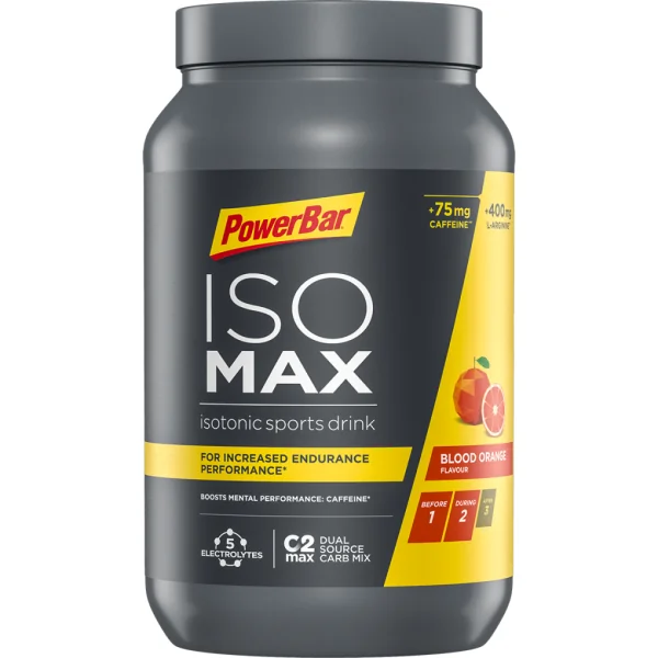 Bebida Isotónica Powerbar Isomax Sabor Naranja Sanguina 1200gr