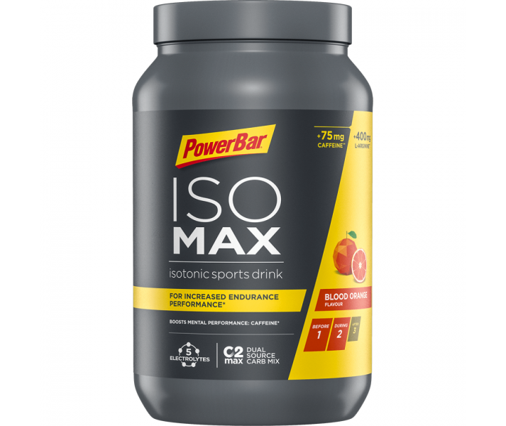 Bebida Isotónica Powerbar Isomax Sabor Naranja Sanguina 1200gr