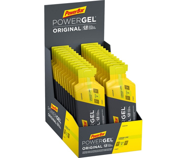 Caja Geles PowerBar PowerGel Original Lima Limón 24 ud * 41 gr