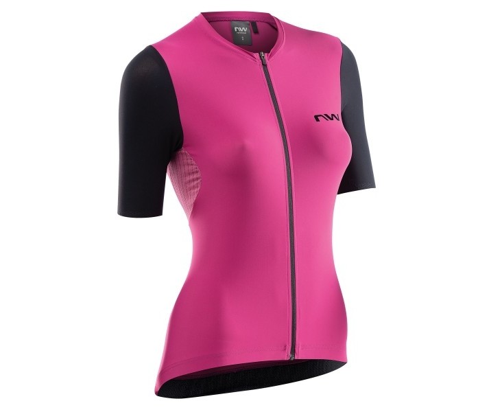 Maillot Northwave M/C Extreme Mujer Rosa-Negro