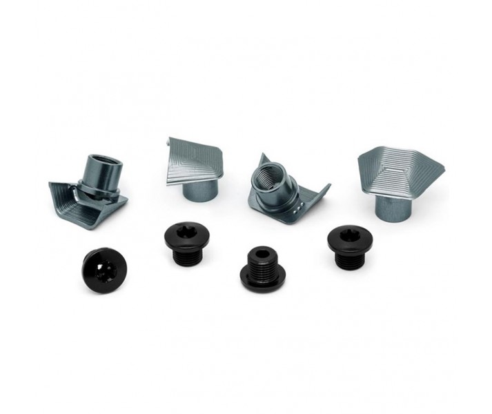 Kit Tornillos/Tuercas Plato Absolute Black Dura-Ace 9100 Gris