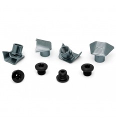 Kit Tornillos/Tuercas Plato Absolute Black Ultegra 8000 Gris