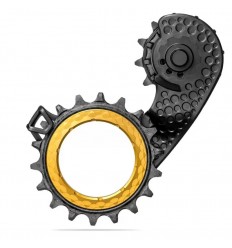 Jaula Cambio Absolute Black Hollowcage Sram AXS Carbono Oro