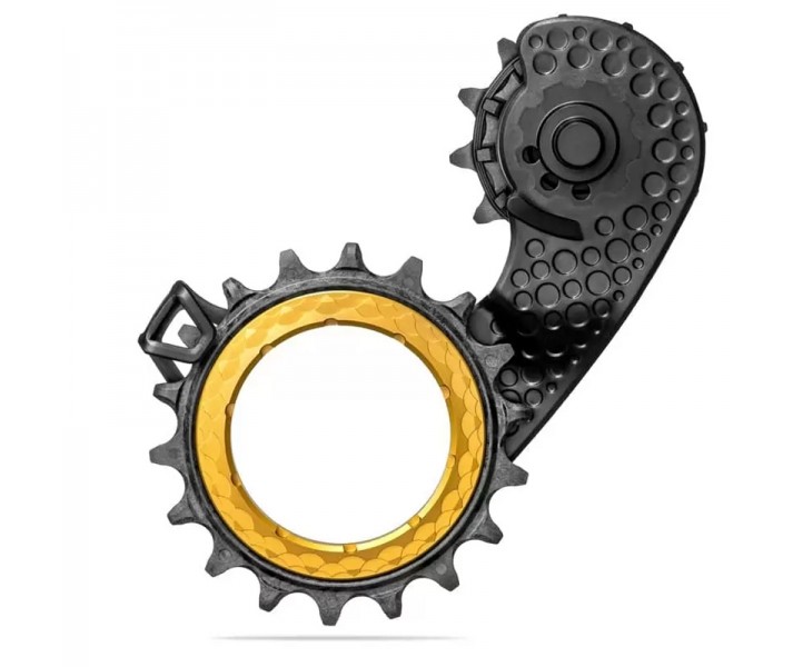 Jaula Cambio Absolute Black Hollowcage Sram AXS Carbono Oro