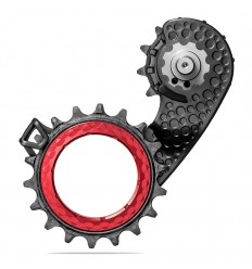 Jaula Cambio Absolute Black Hollowcage Shimano 9200 Carbono Rojo