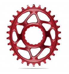 Plato Ovalado Absolute Black DM 3mm Offset Sram Boost Rojo