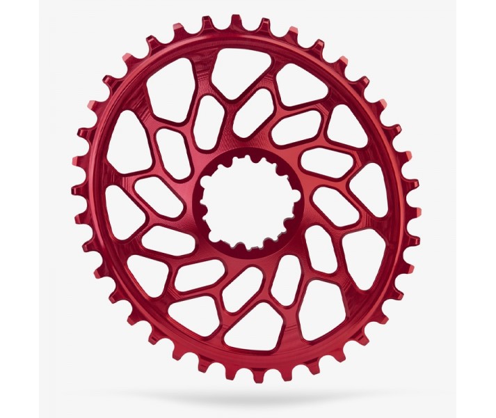 Plato Ovalado Absolute Black DM Sram CX 1x10/12v Rojo