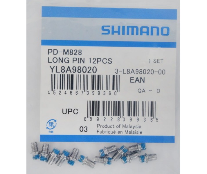 Set de 12 Pines Shimano PD-M828 |YL8A98020|