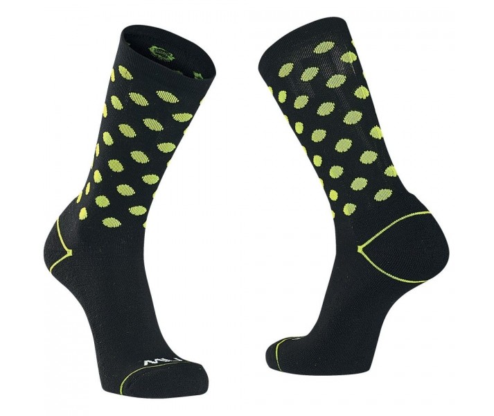 Calcetines Northwave CORE Negro/Amarillo Fluo