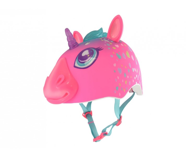 Casco C-Preme Raskullz Child 5+ Led USB Unicornio Rosa