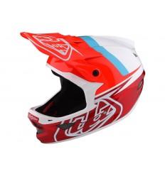 Casco Troy Lee Designs D3 Fiberlite Rojo/Blanco/Azul