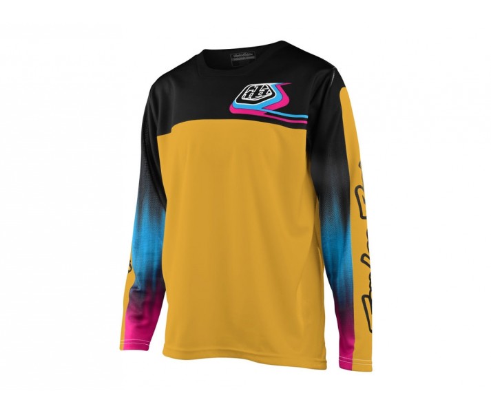 Troy Lee Designs Sprint Camiseta Niño Dorado/Negro