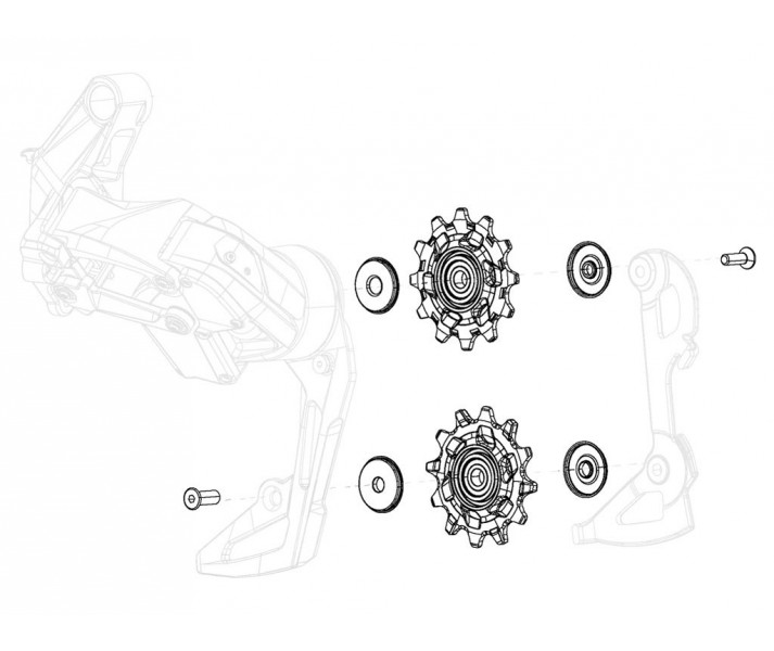 Roldanas Cambio Sram Red XPLR eTap AXS Ceramic