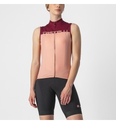 Maillot Castelli Velocissima Tirantes Mujer Blush/Burdeos