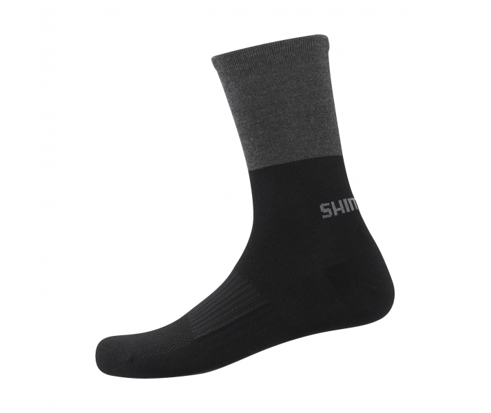 Calcetines Altos Shimano Lana Negro/Gris