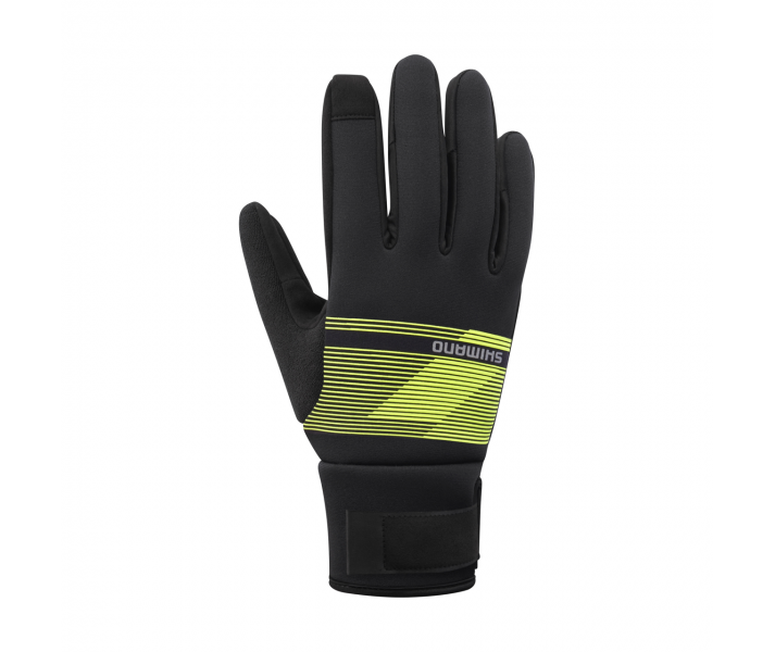 Guantes Shimano Windbreak Thermal Amarillo Fluor