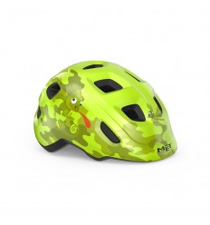 Casco Infantil Met Hooray Amarillo Camaleón Brillo