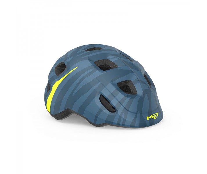 Casco Infantil Met Hooray MIPS Azul Zebra Brillo