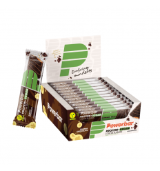 Caja Barritas Powerbar Protein Plus Vegana Platano y Chocolate 12x2 barritas