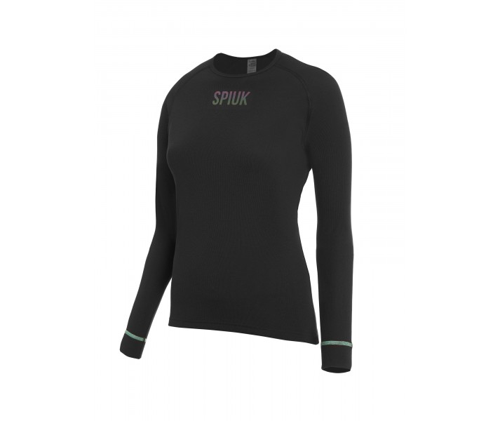 Camiseta Spiuk M/L Anatomic W Mujer Negro