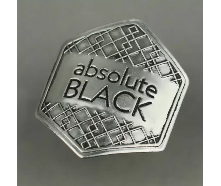 Pegatina Absolute Black 43x47mm Metálica