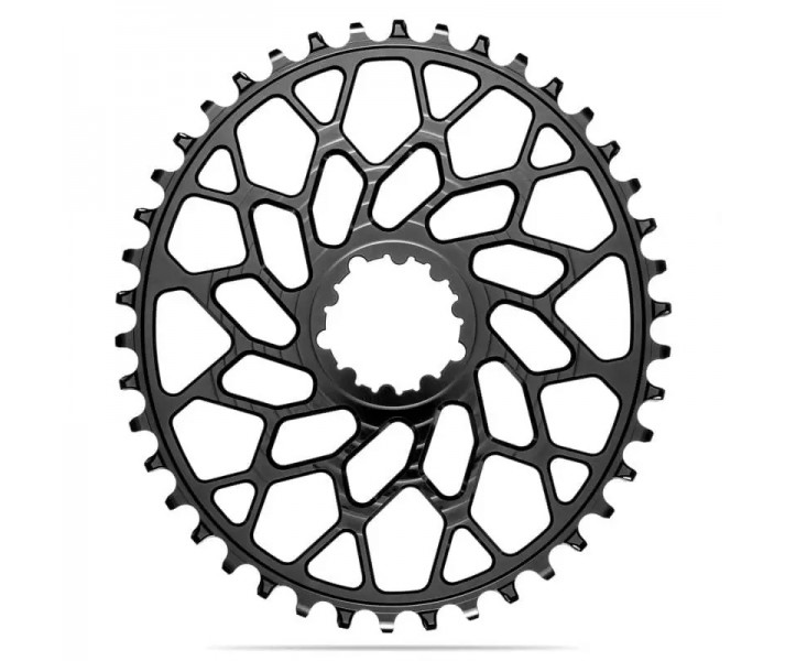 Plato Ovalado Absolute Black Beach Racing DM Sram Aluminio Negro