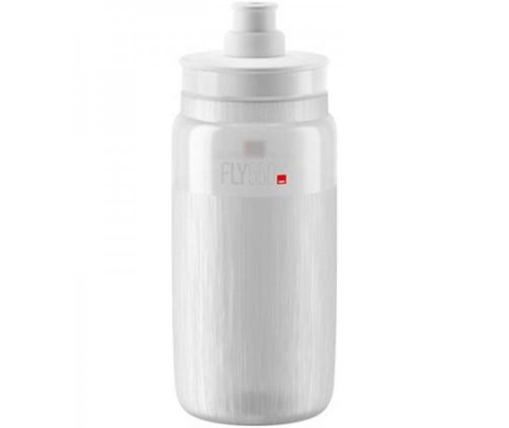 Bidon Elite Fly Transparente 550 ml Logo Gris