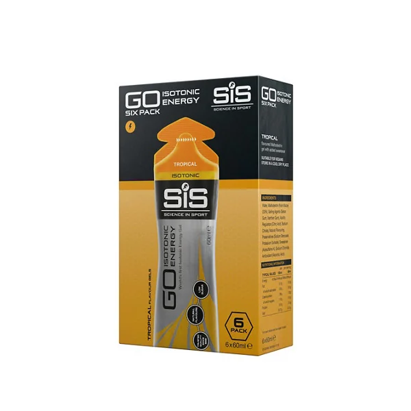 Pack Gel SIS Go Isotonic Energy tropical 6 x 60 ml