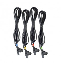 Juego 4 Cables Compex 6 Pins-Snap