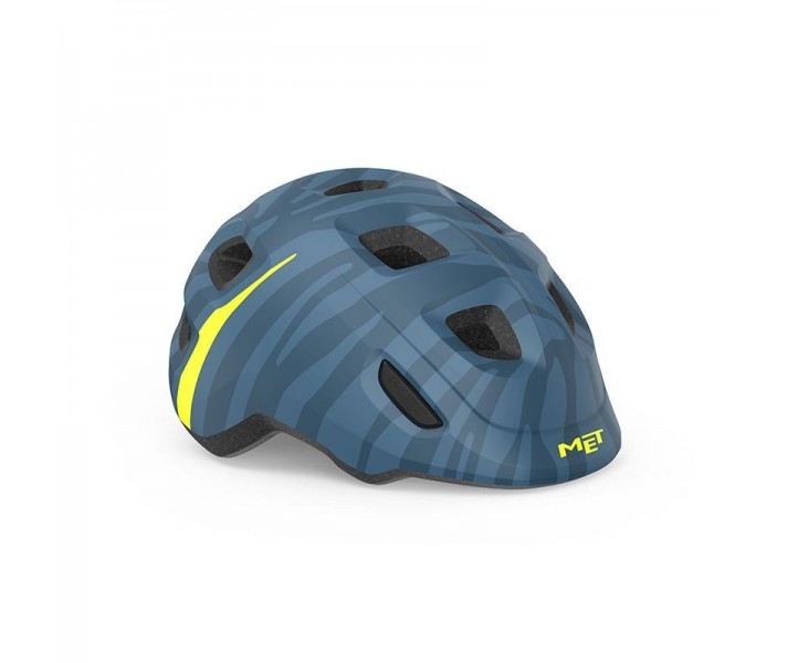 Met Hooray Children's Helmet Blue Zebra Gloss