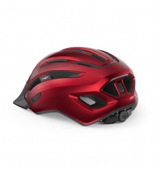 Met Downtown Glossy Red Helmet