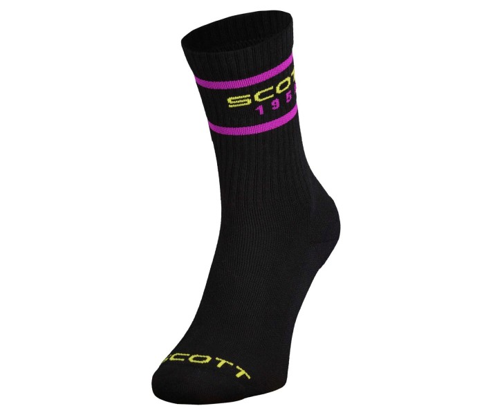 Calcetines Scott Retro Casual Crew Negro