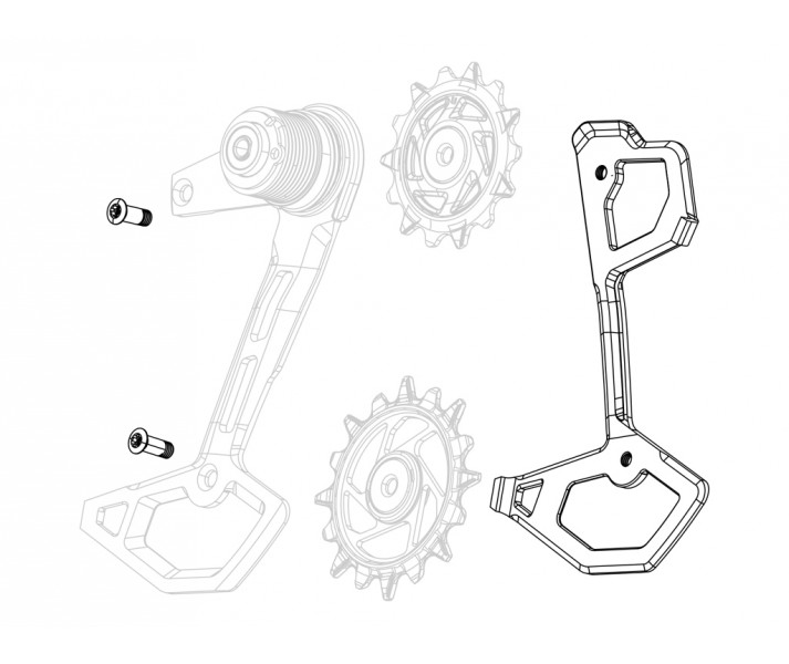 Repuesto Caja Interna Porta Roldana + Tornillos T-Type XXSL/XX/X0