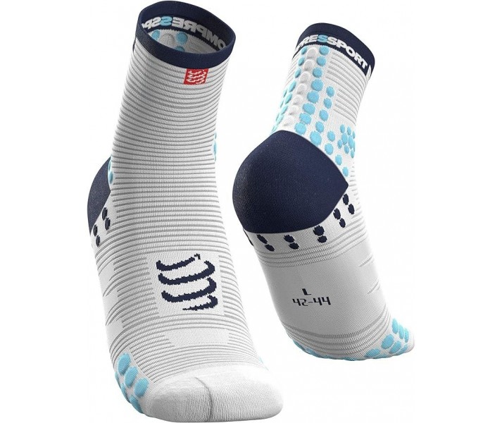 Calcetines High V2 Blanco/Azul