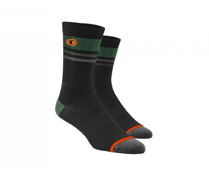 Crankbrothers Socken Schwarz/Rot/Grau