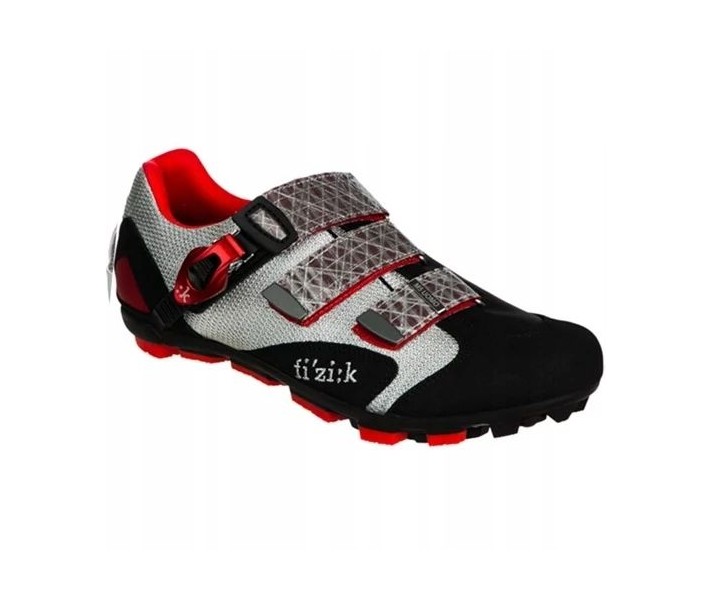 Zapatillas MTB Fizik Gris/Rojo M5 46 8058364000657