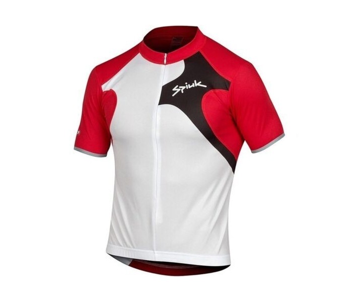 Maillot Spiuk Manga Corta Race Blanco/Rojo/Negro M