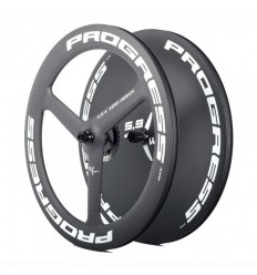 Juego De Ruedas Progress A-7 Disc Cubierta Shimano HG Blanco