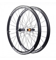 Juego De Ruedas Progress Aero Disc Cubierta 12x100/12x142 Shimano Blanco