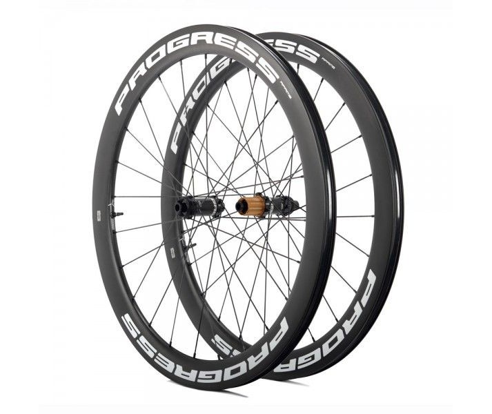 Juego De Ruedas Progress A-Prime Disc Cubierta 12x100/12x142 Shimano HG Blanco