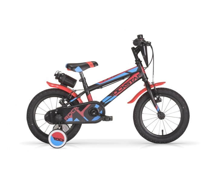 Bicicleta Infantil MBM Rockstar 12' Negro-Rojo